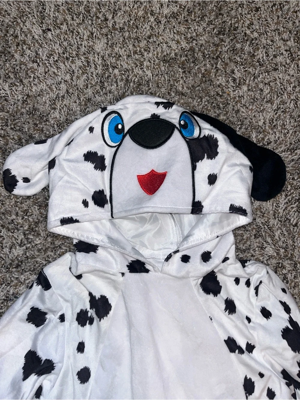 Kids Dalmatian Puppy Costume Jumpsuit with Accessories
